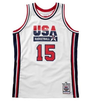 Earvin Magic Johnson USA Olympic Basketball Jersey Mitchell product image 2