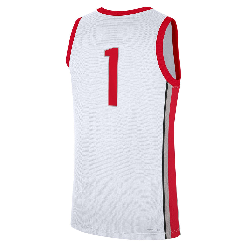 #1 Ohio State Buckeyes Home Replica Jersey - White product image 4, provided for visual reference and product detail review