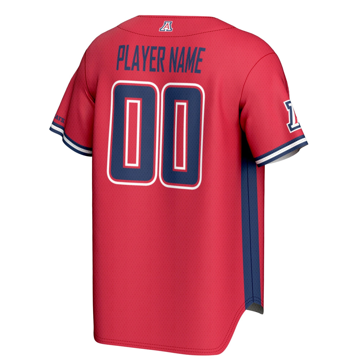 Arizona Wildcats NIL Pick-A-Player Lightweight Baseball Jersey - Red product image 4, provided for visual reference and