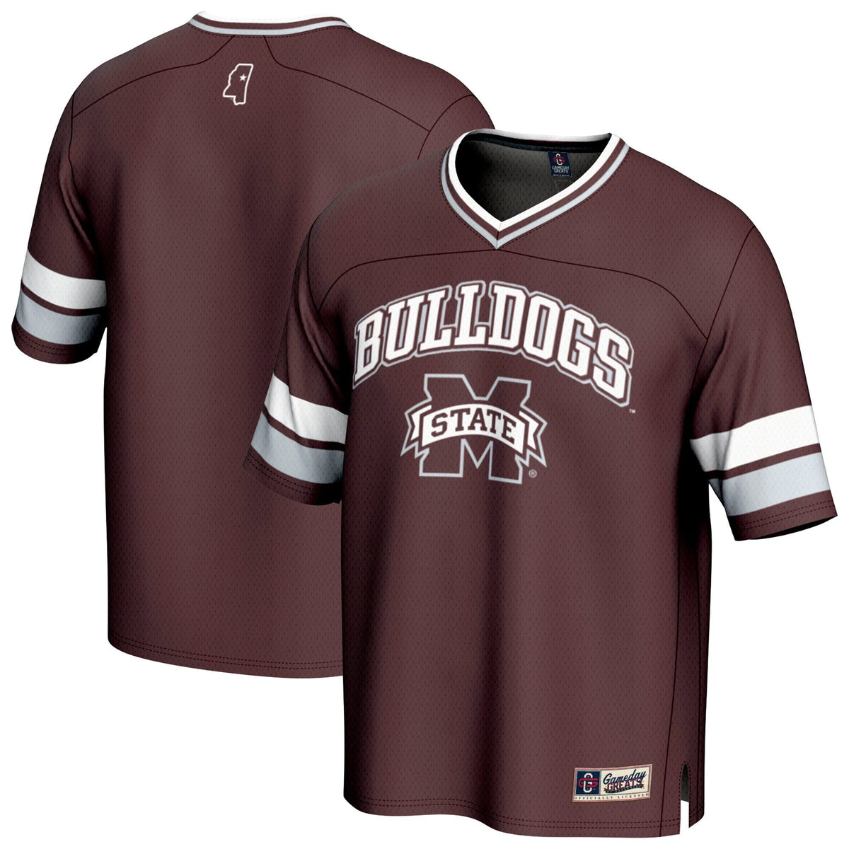Mississippi State Bulldogs Spirit Football Jersey - Maroon product image 2, provided for visual reference and product detail