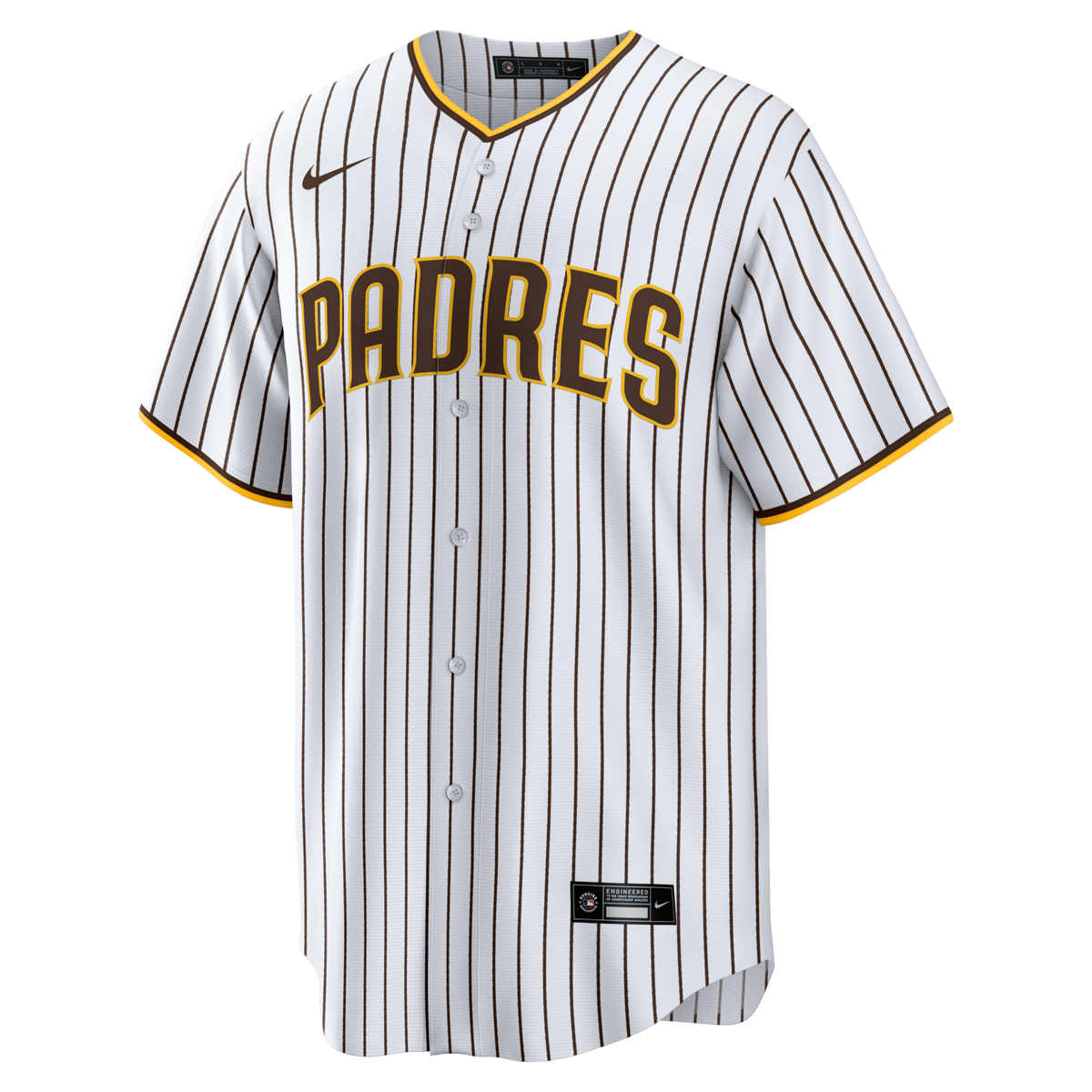 San Diego Padres White Home Big & Tall Replica Jersey product image 3, provided for visual reference and product detail