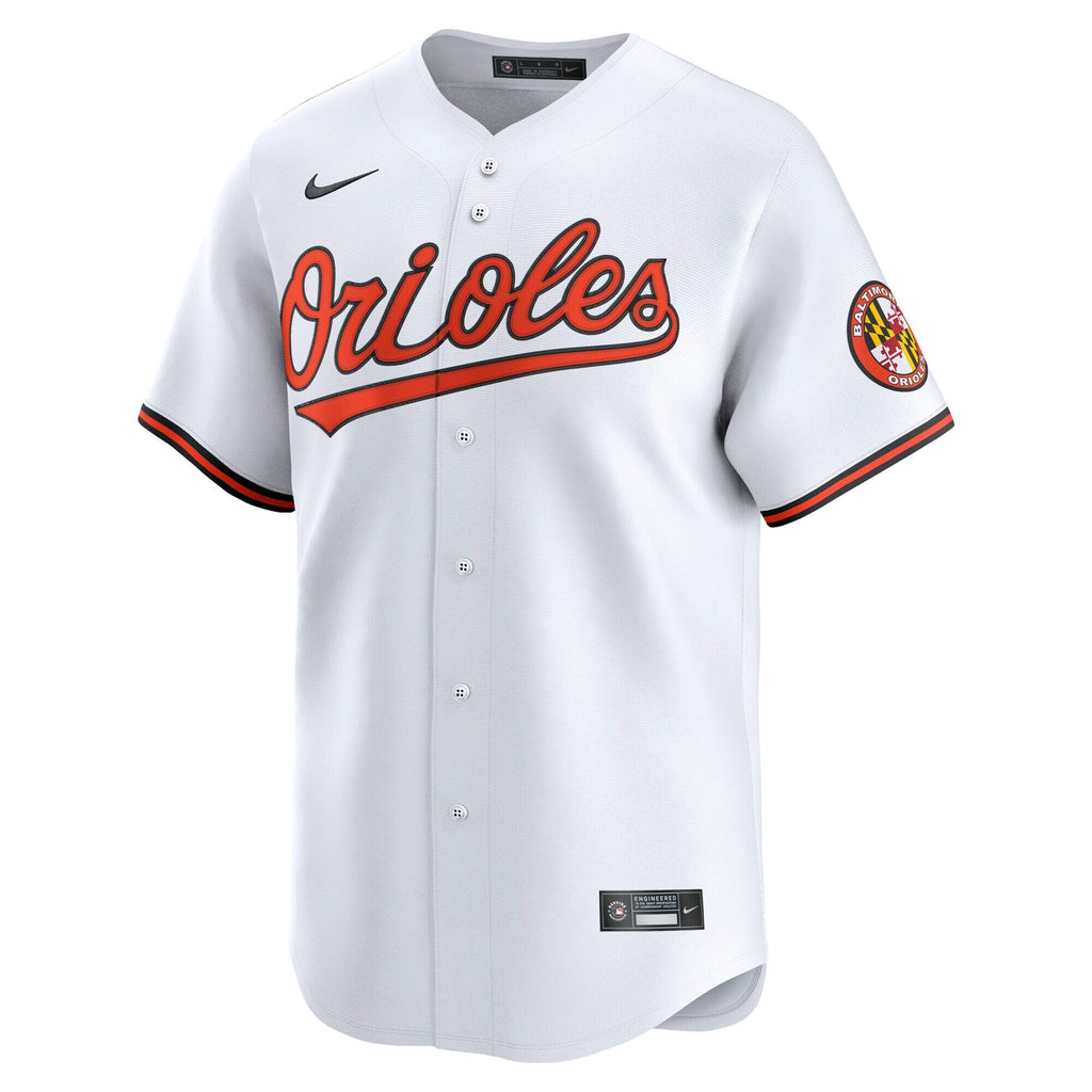 Baltimore Orioles White Home Limited Jersey product image 1, provided for visual reference and product detail review