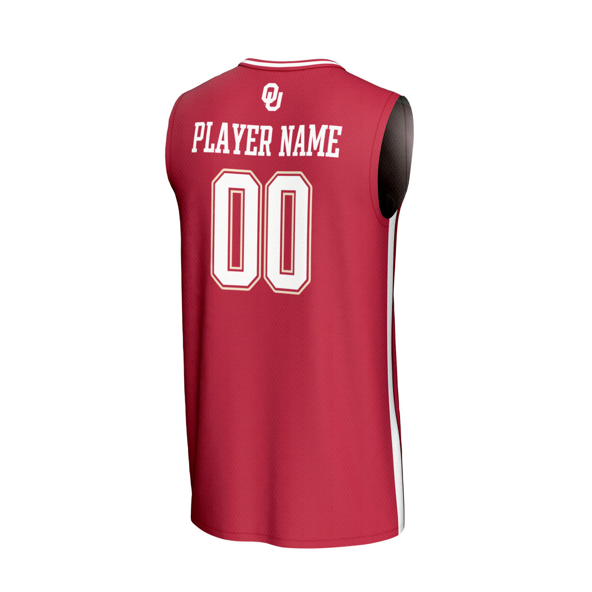 Oklahoma Sooners NIL Pick-A-Player Lightweight Basketball Fashion Jersey - Crimson product image 4, provided for visual