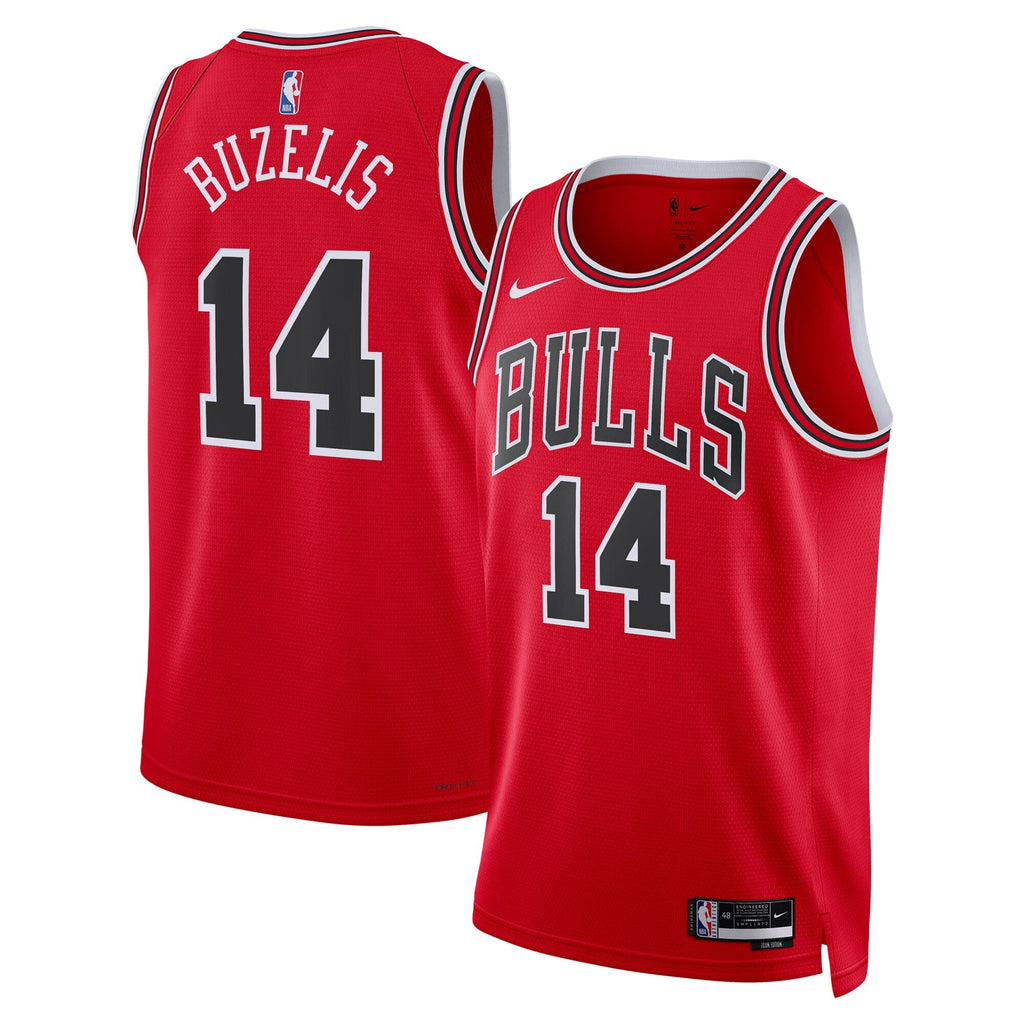 Chicago Bulls Icon Swingman Jersey - Red - Matas Buzelis product image 2, provided for visual reference and product detail