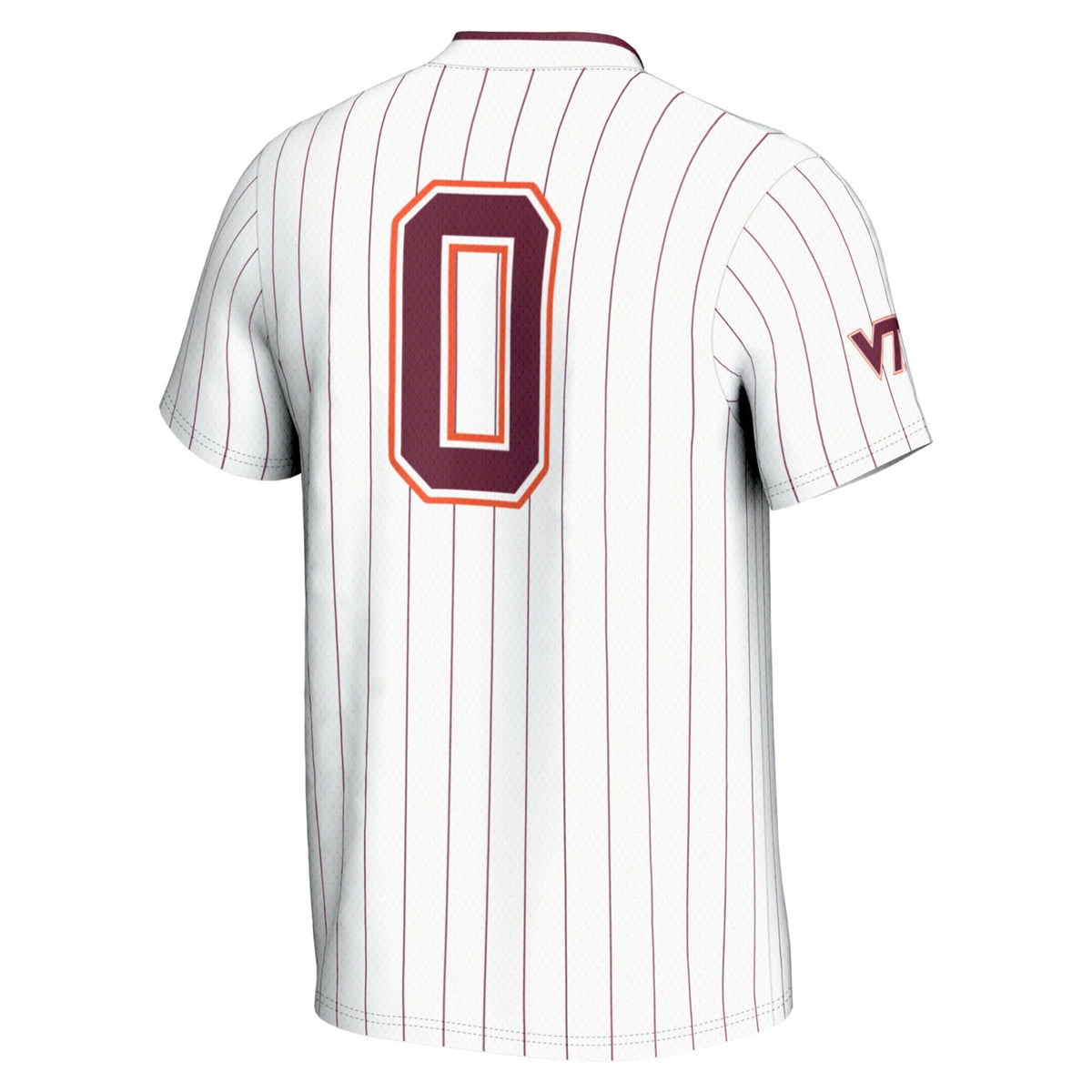#0 Virginia Tech Hokies Softball Fashion Jersey - White product image 4, provided for visual reference and product detail