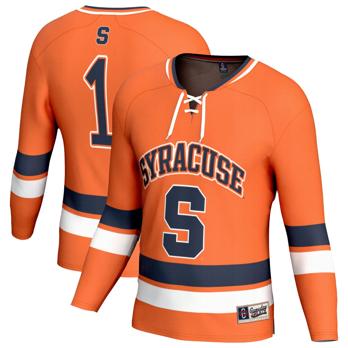 Syracuse Orange Lightweight Hockey Fashion Jersey - Orange product image 1, provided for visual reference and product detail