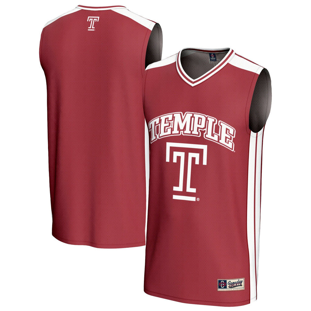 Temple Owls Basketball Jersey - Red product image 1, provided for visual reference and product detail review