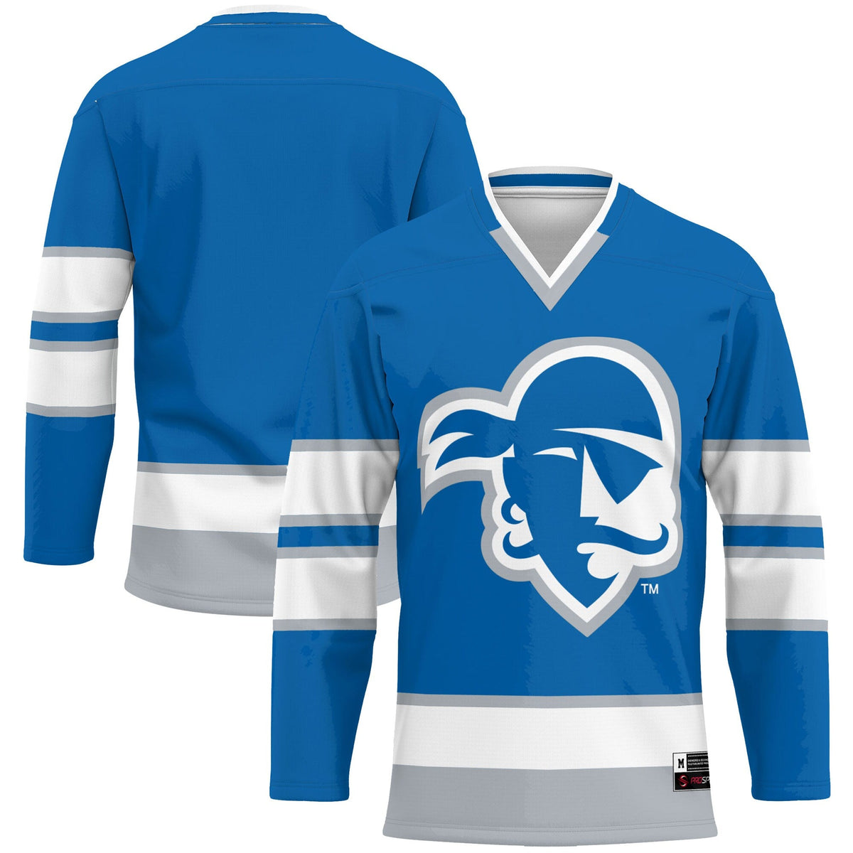 Seton Hall Pirates Hockey Jersey - Blue product image 1, provided for visual reference and product detail review