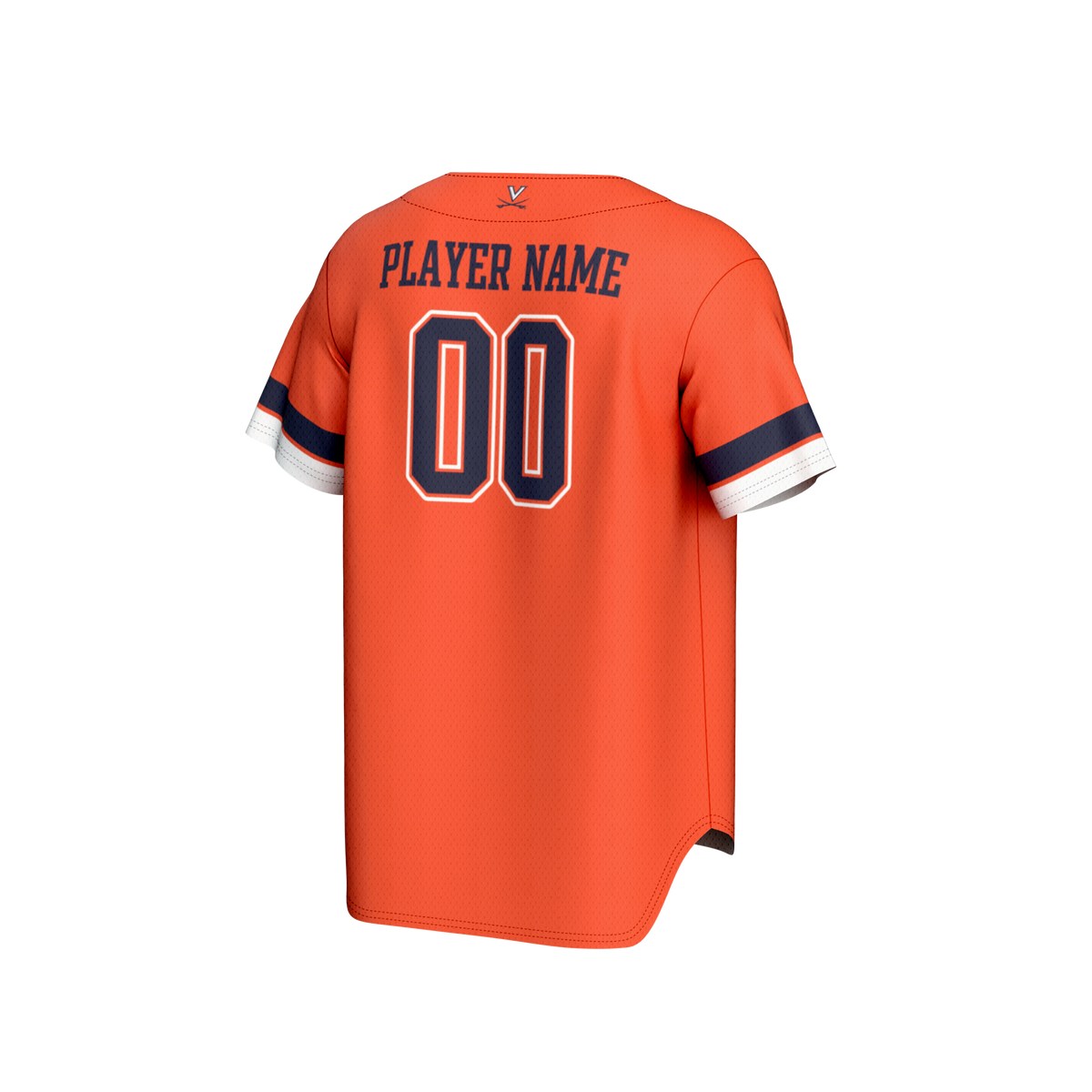 Virginia Cavaliers NIL Pick-A-Player Baseball Lightweight Jersey - Orange product image 4, provided for visual reference and