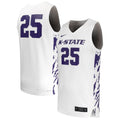 #25 Kansas State Wildcats Replica Basketball Jersey - White product image 1, provided for visual reference and product