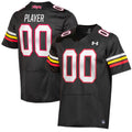 Maryland Terrapins Pick-A-Player NIL Replica Football Jersey - Black product image 1, provided for visual reference and