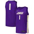 #1 James Madison Dukes Replica Basketball Jersey - Purple product image 1, provided for visual reference and product detail