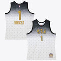 NBA Devin Booker 2016 USA Authentic Jersey All-Star - White/Black product image 1, provided for visual reference and product