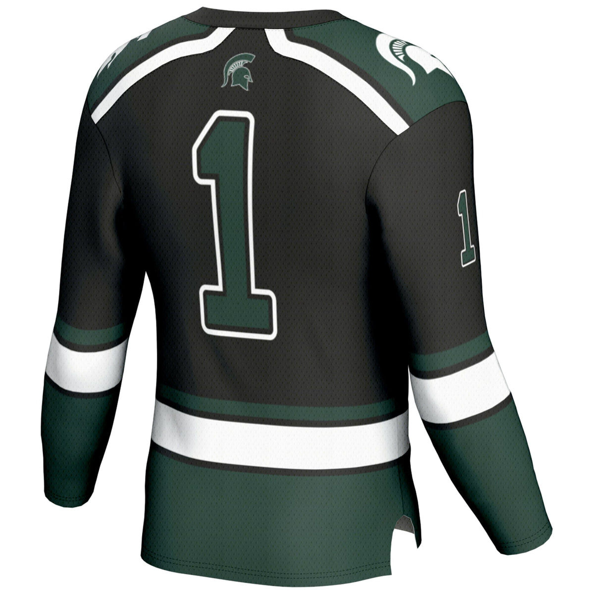 #1 Michigan State Spartans Hockey Jersey - Black product image 4, provided for visual reference and product detail review