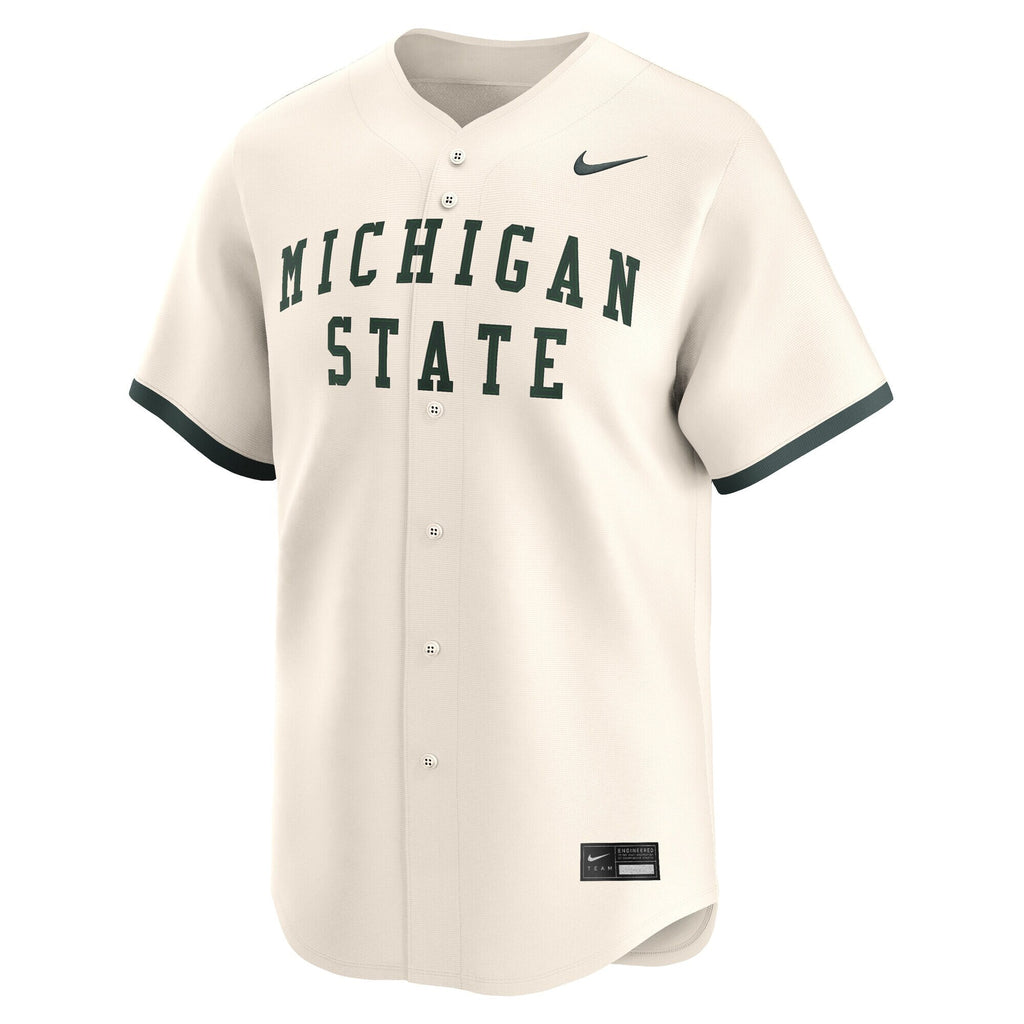 Natural Michigan State Spartans Baseball Limited Jersey product image 3, provided for visual reference and product detail