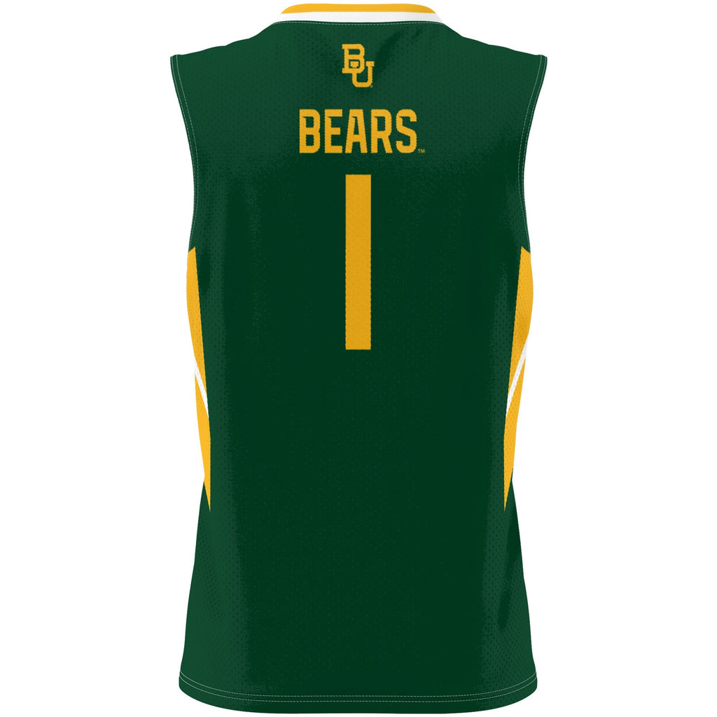 #1 Baylor Bears Lightweight Basketball Jersey - Green product image 4, provided for visual reference and product detail