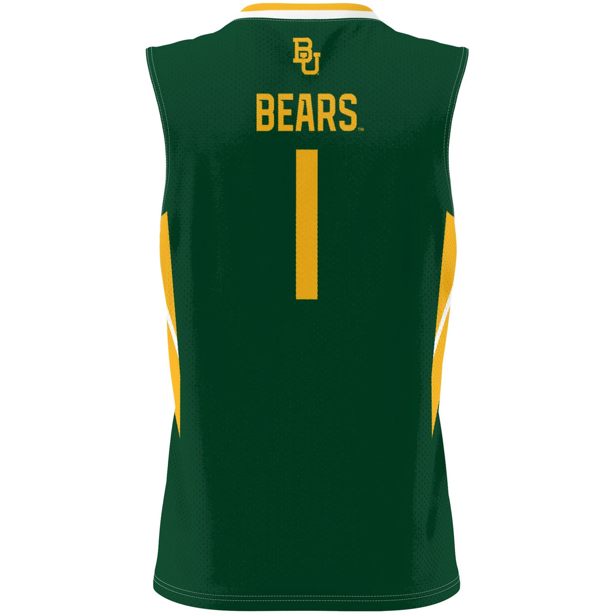 #1 Baylor Bears Lightweight Basketball Jersey - Green product image 4, provided for visual reference and product detail