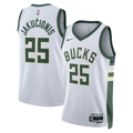 Milwaukee Bucks Association Edition Swingman Jersey - White - Kasparas Jakučionis product image 1, provided for visual
