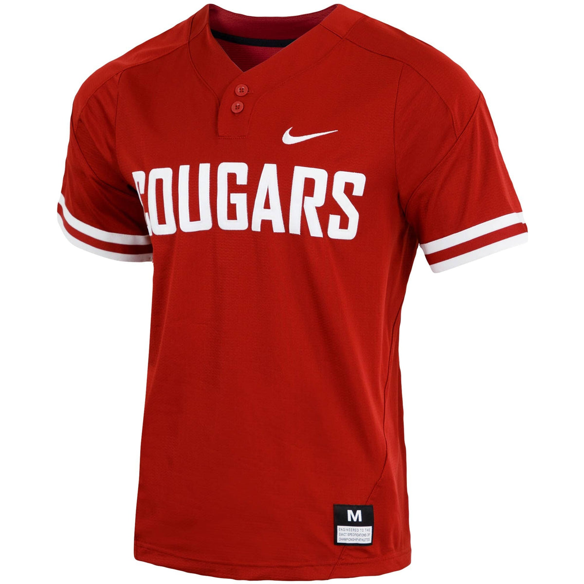 Washington State Cougars Replica Vapor Elite Two-Button Baseball Jersey - Crimson product image 3, provided for visual