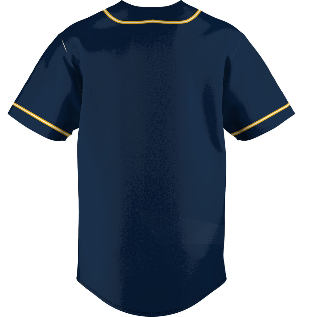Central Alabama Community College Trojans Lightweight Baseball Jersey - Navy product image 4, provided for visual reference
