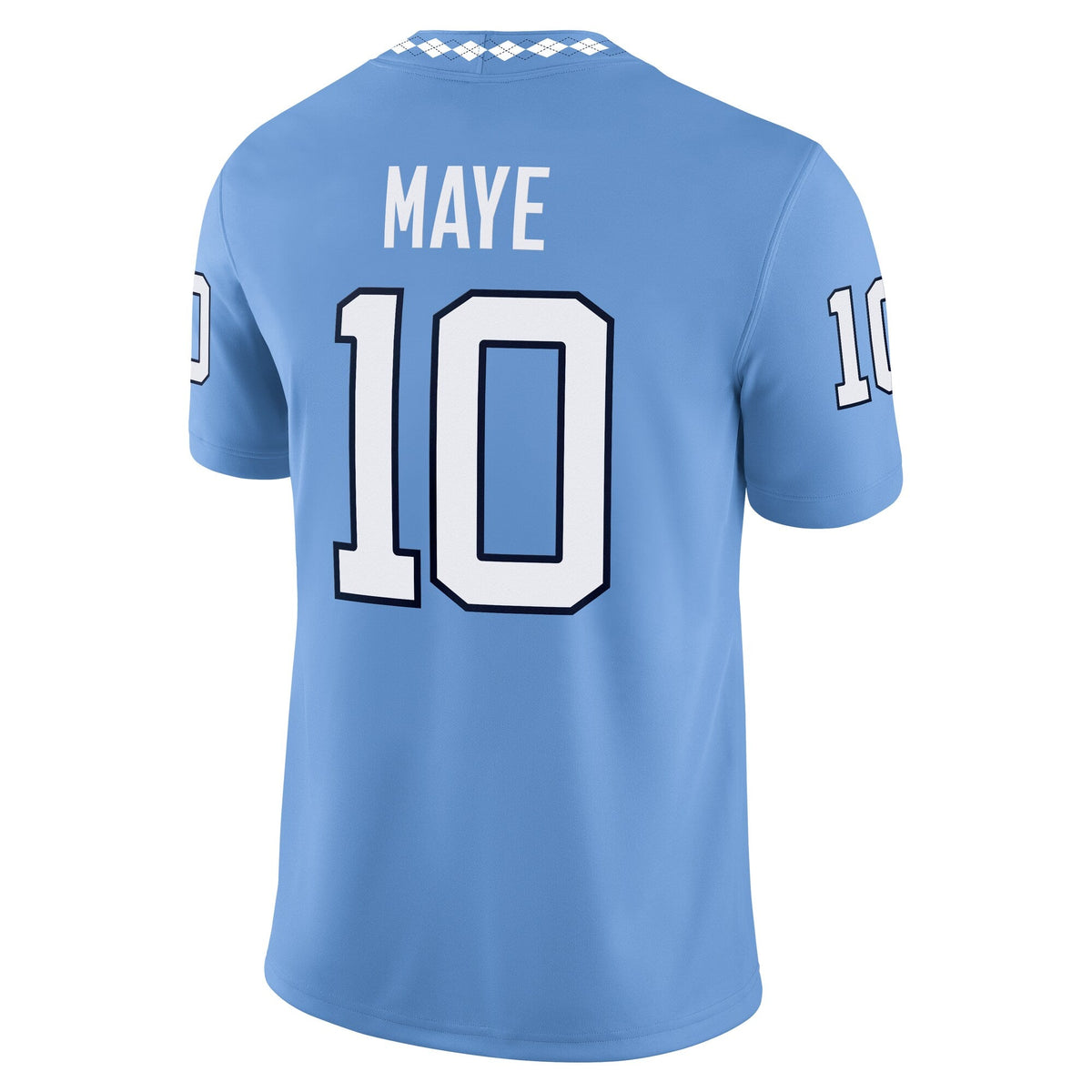 Drake Maye North Carolina Tar Heels Alumni Home Game Jersey - Carolina Blue product image 4, provided for visual reference