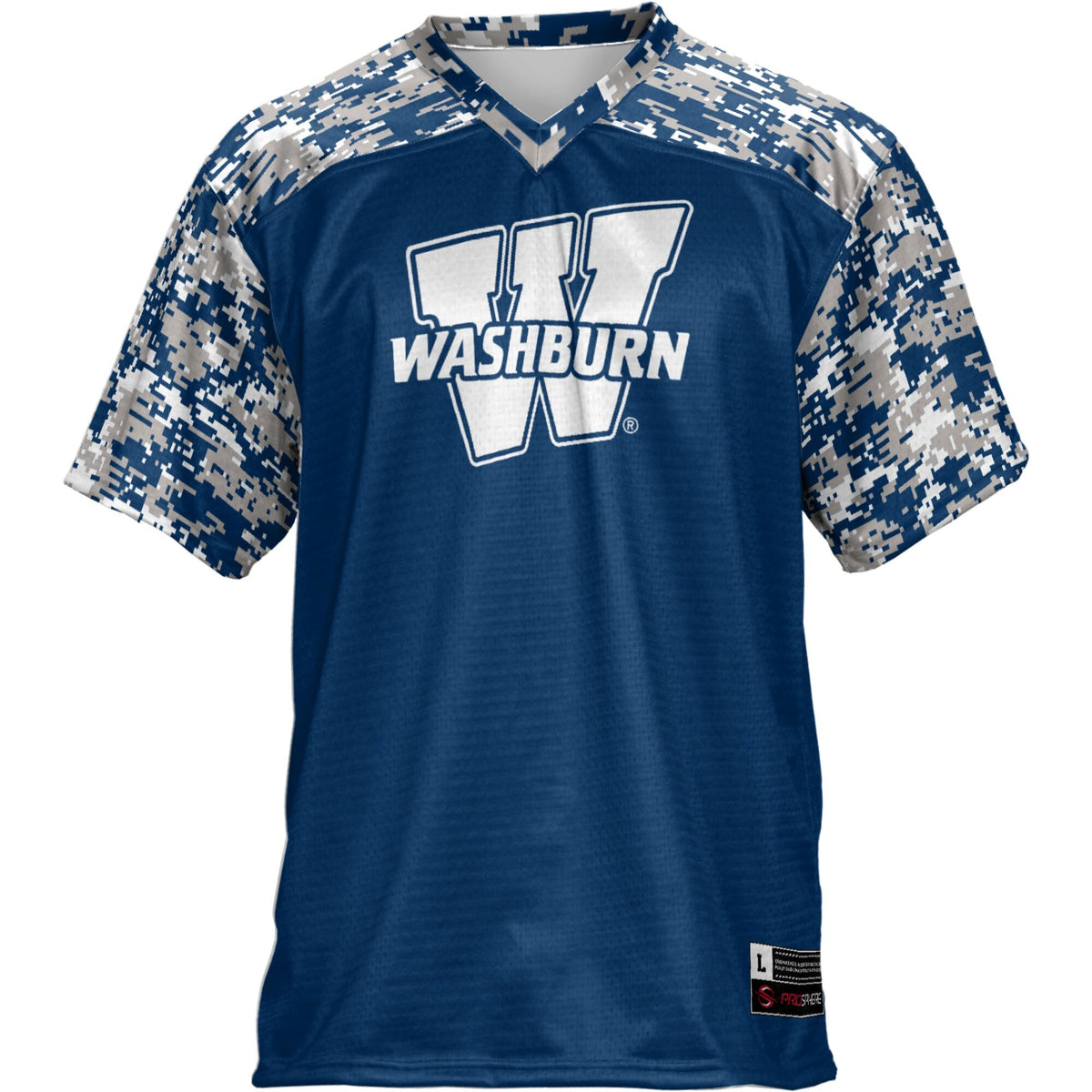 Washburn Ichabods Football Jersey - Blue product image 3, provided for visual reference and product detail review