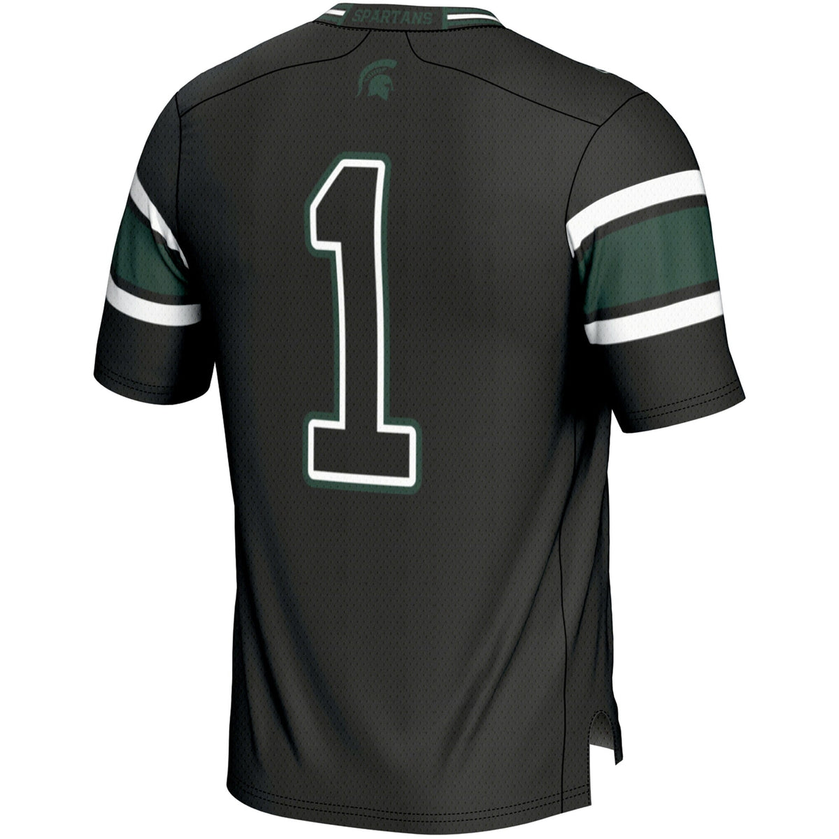 #1 Michigan State Spartans Endzone Football Jersey - Black product image 4, provided for visual reference and product detail