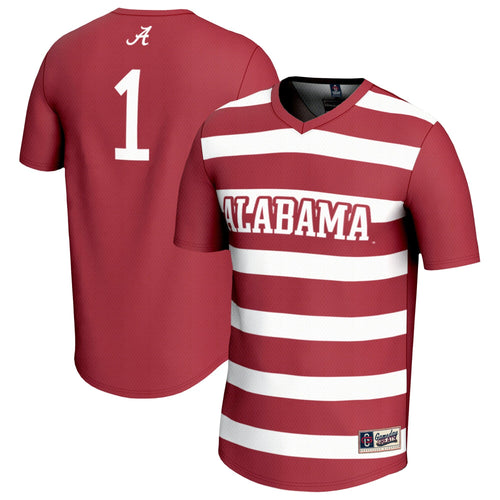 #1 Alabama Crimson Tide Lightweight Soccer Fashion Jersey - Crimson product image 2, provided for visual reference and