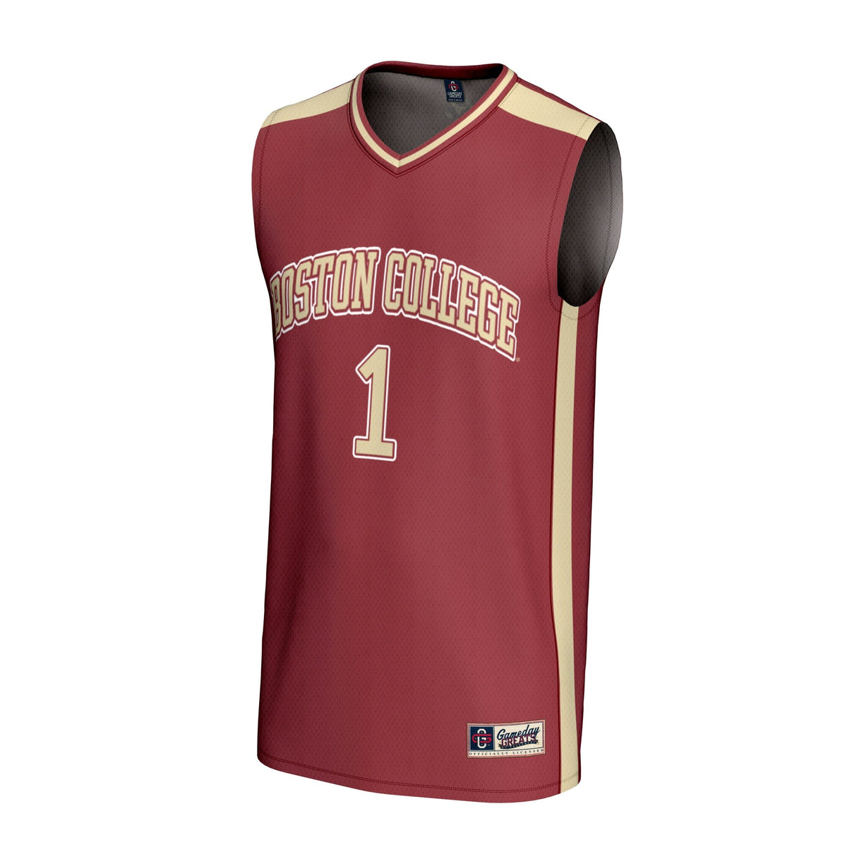 #1 Boston College Eagles Lightweight Basketball Fashion Jersey - Maroon product image 3, provided for visual reference and