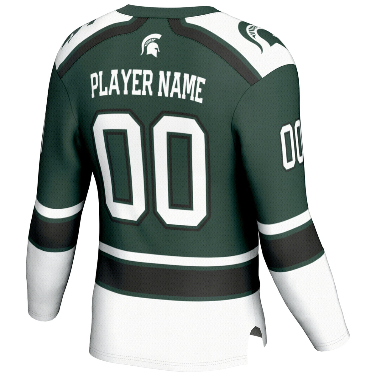 Michigan State Spartans Ice Hockey NIL Pick-A-Player Jersey - Green product image 4, provided for visual reference and