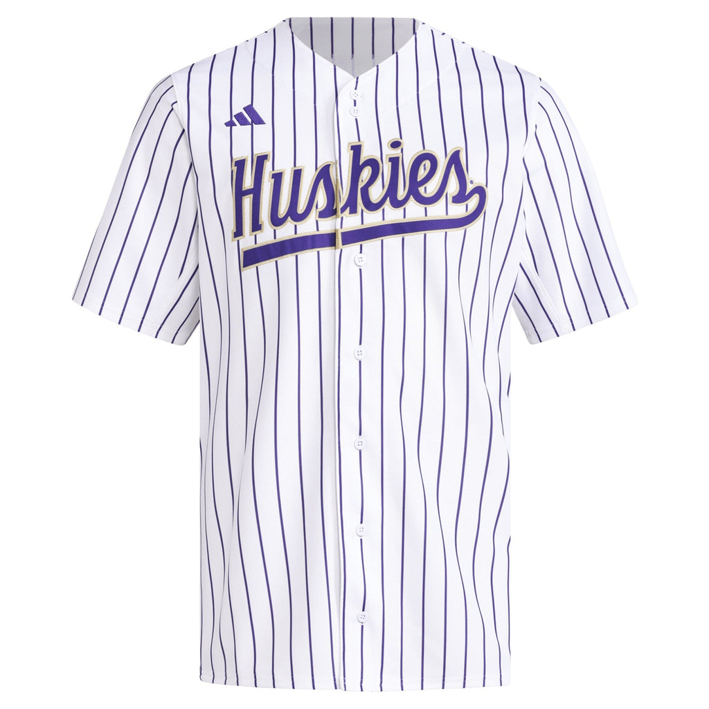 White Washington Huskies Replica Baseball Jersey product image 3, provided for visual reference and product detail review