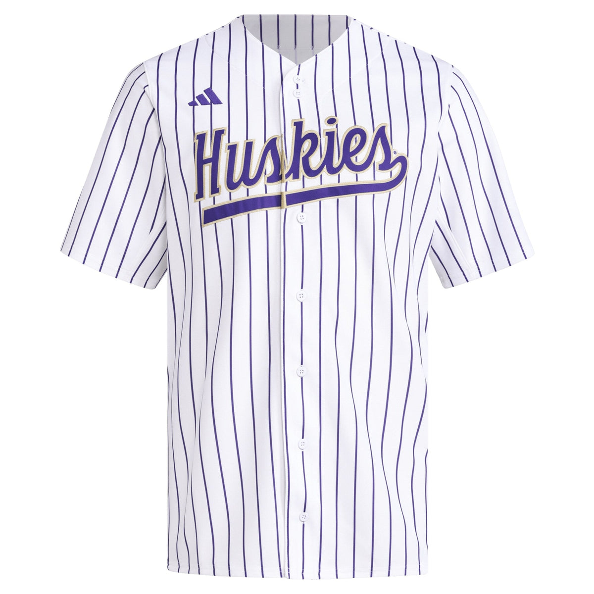 White Washington Huskies Replica Baseball Jersey product image 3, provided for visual reference and product detail review