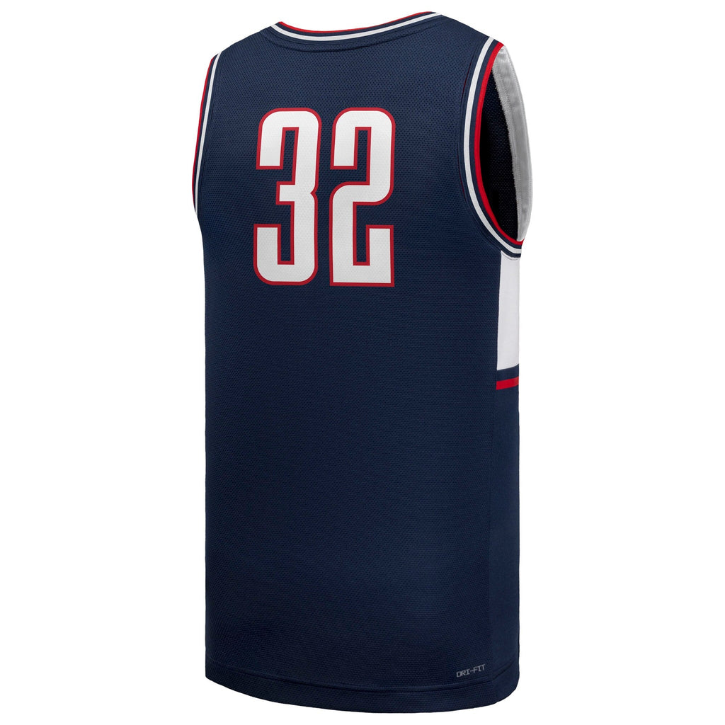 #32 UConn Huskies Retro Replica Jersey - Navy product image 4, provided for visual reference and product detail review