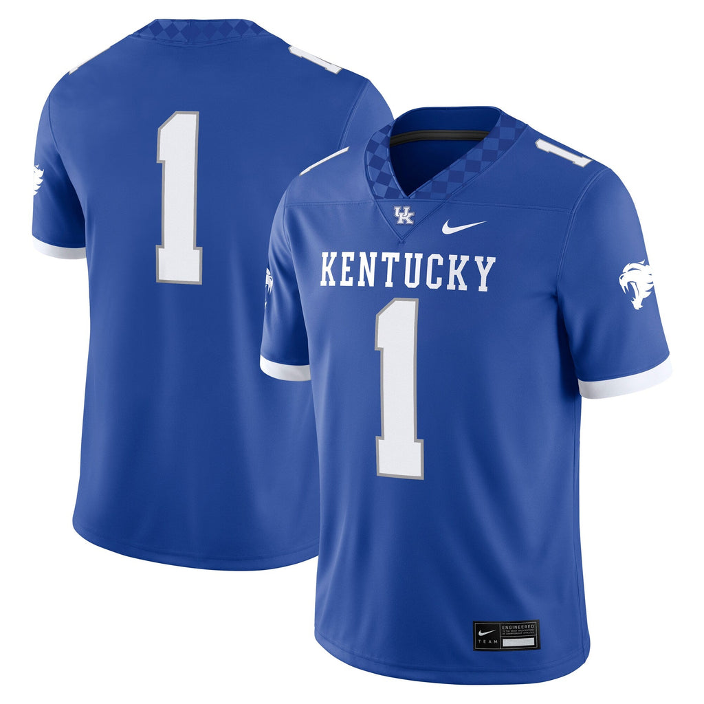 #1 Royal Kentucky Wildcats Game Jersey product image 2, provided for visual reference and product detail review