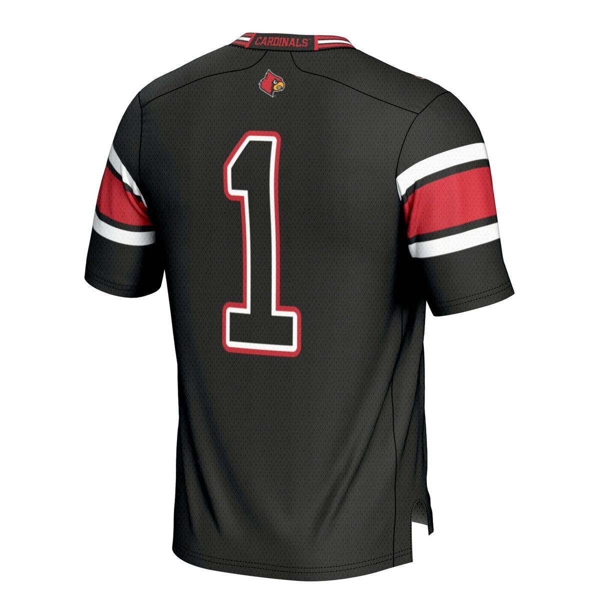 #1 Louisville Cardinals Football Jersey - Black product image 4, provided for visual reference and product detail review