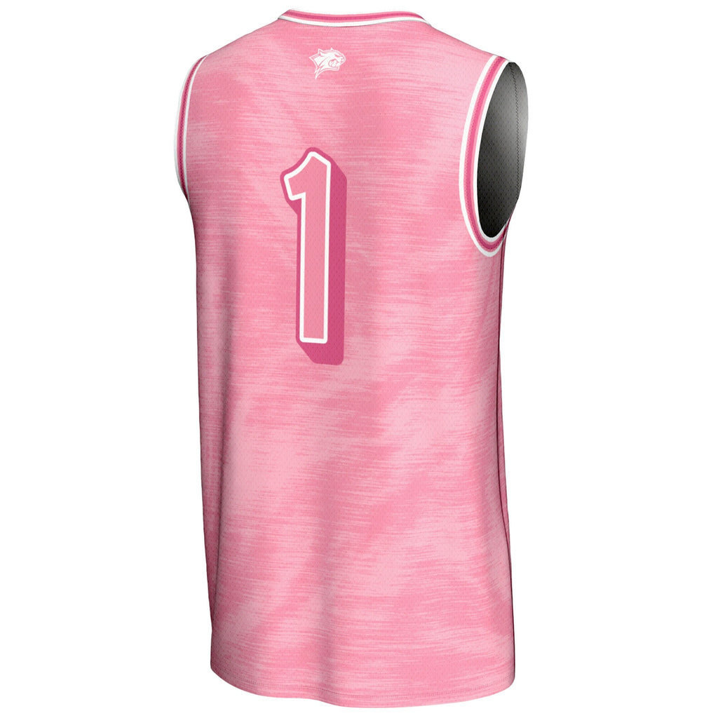 #1 New Hampshire Wildcats Lightweight Basketball Fashion Jersey - Pink product image 4, provided for visual reference and