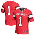 #1 Cincinnati Bearcats Lightweight Football Fashion Jersey - Red product image 1, provided for visual reference and product