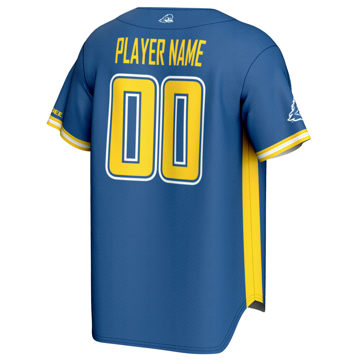 Delaware Fightin' Blue Hens NIL Pick-A-Player Baseball Lightweight Jersey - Royal product image 3, provided for visual