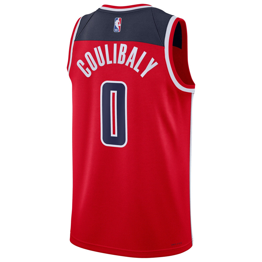 Washington Wizards Icon Edition Swingman Jersey - Red - Bilal Coulibaly product image 4, provided for visual reference and