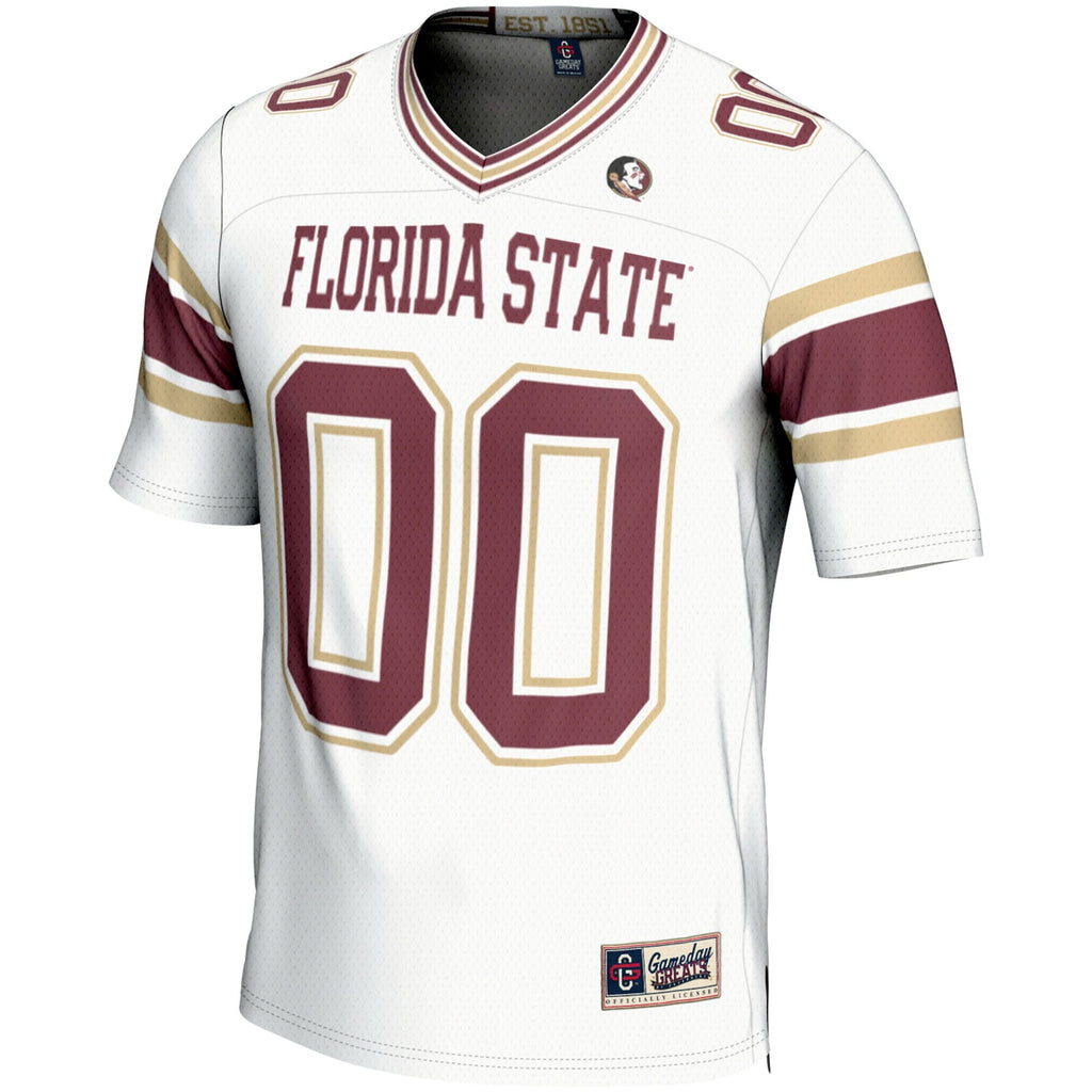 Florida State Seminoles NIL Pick-A-Player Football Jersey - White product image 3, provided for visual reference and product
