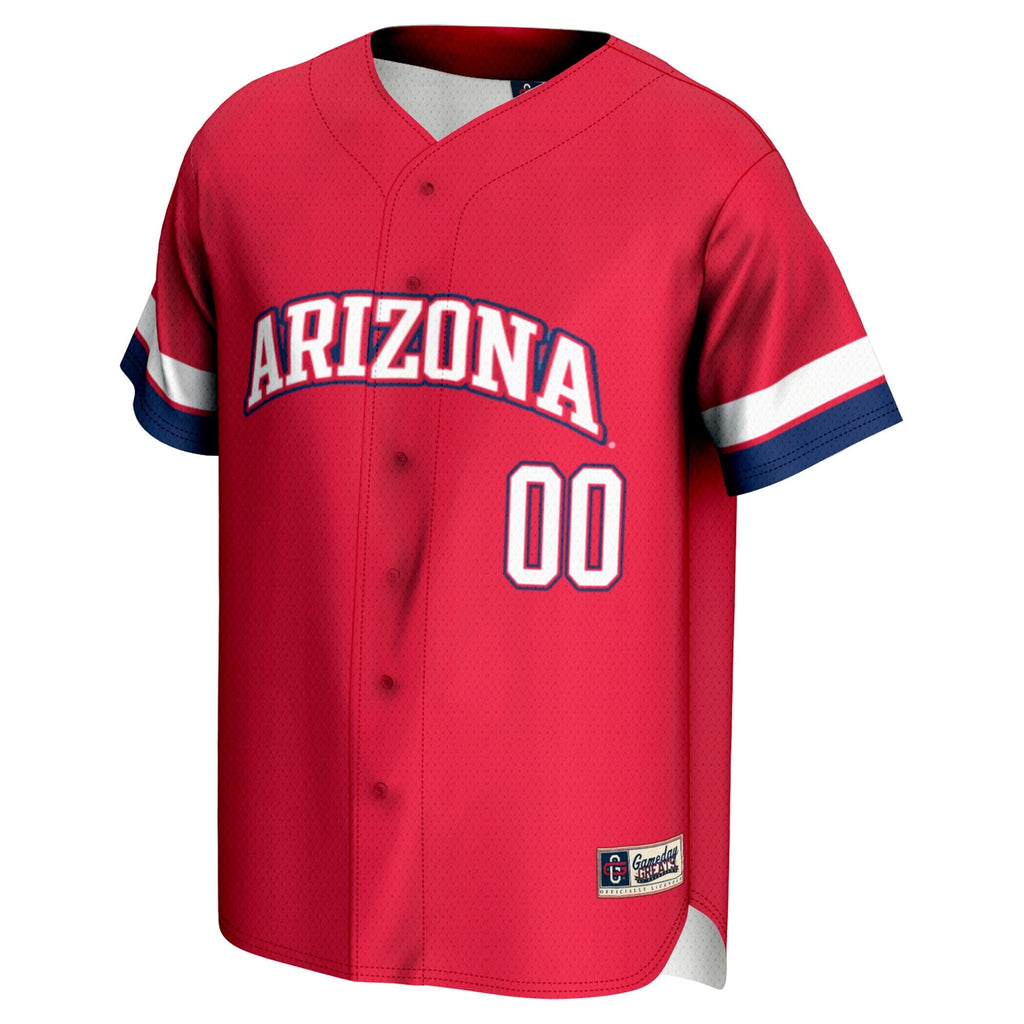Arizona Wildcats NIL Pick-A-Player Lightweight Baseball Jersey - Red product image 3, provided for visual reference and