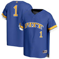 #1 Pitt Panthers Lightweight Collegiate Baseball Fashion Jersey - Royal product image 1, provided for visual reference and