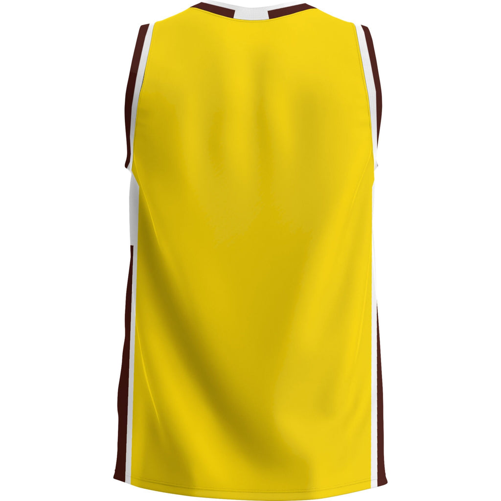 Rowan Profs Lightweight Basketball Jersey - Brown product image 4, provided for visual reference and product detail review