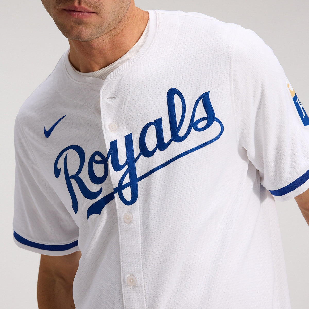 Kansas City Royals White Home Limited Jersey product image 6, provided for visual reference and product detail review