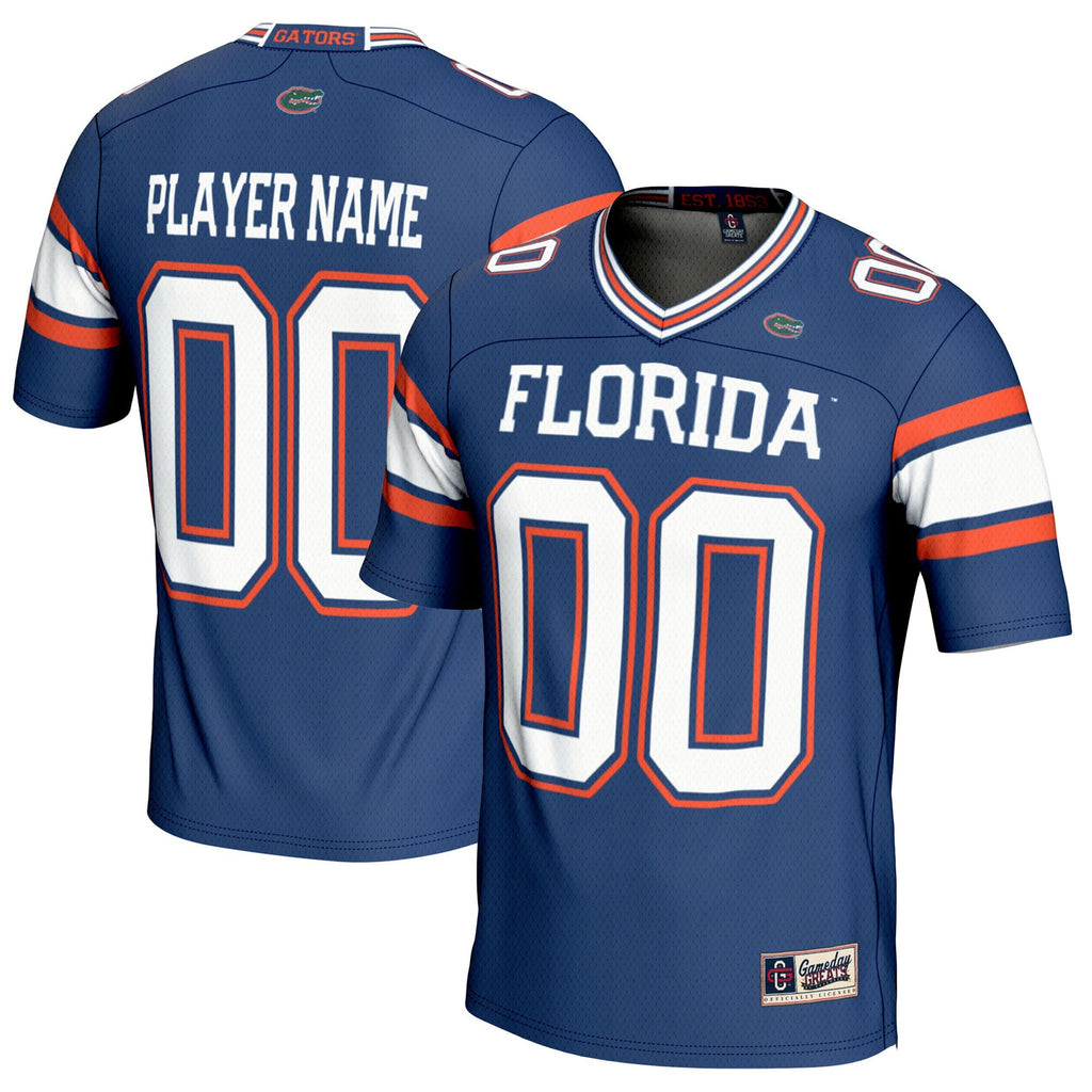 Florida Gators NIL Pick-A-Player Football Jersey - Royal product image 2, provided for visual reference and product detail