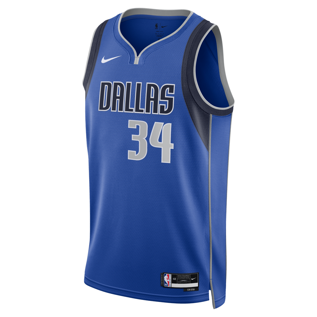 Dallas Mavericks Icon Edition Swingman Jersey - Blue - Santi Aldama product image 3, provided for visual reference and