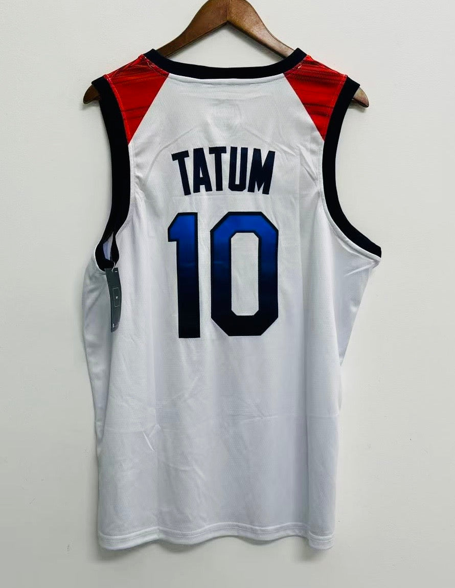 Jayson Tatum USA Olympic Basketball Jersey Nike White product image 1