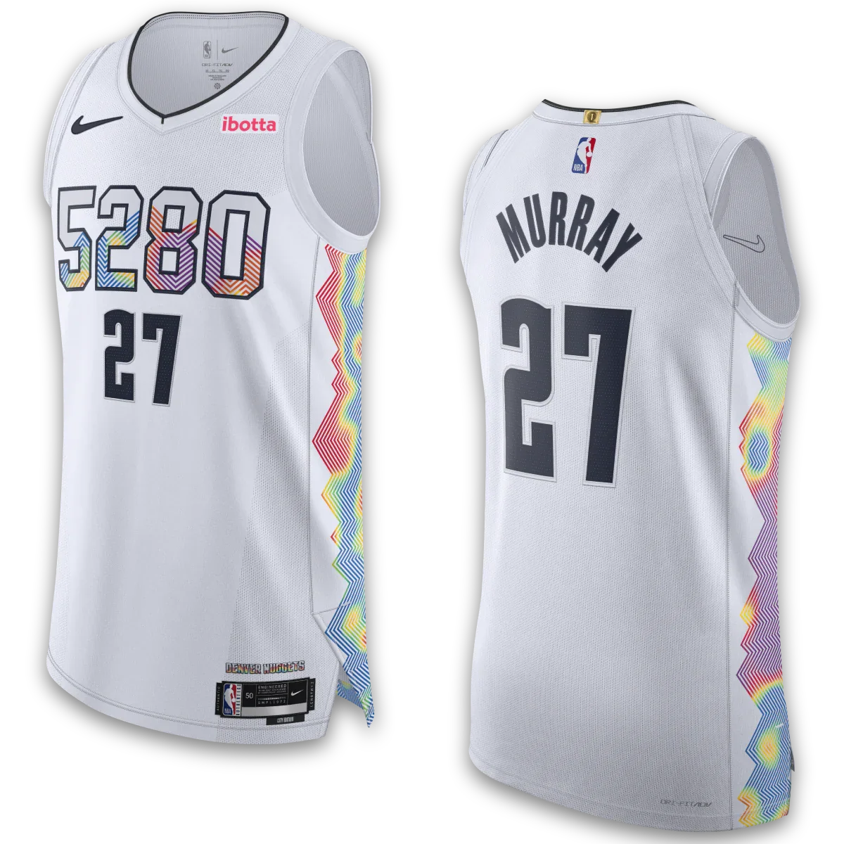Jamal Murray Denver Nuggets Official NBA Nike Jersey White product image 1