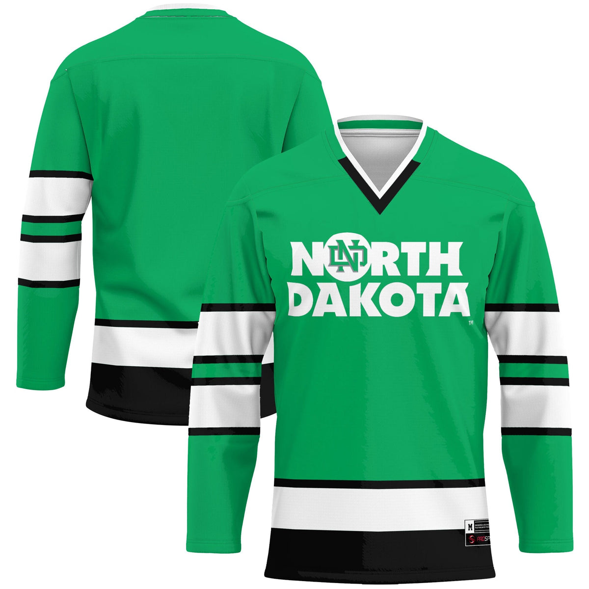 North Dakota Hockey Jersey - Kelly Green product image 1, provided for visual reference and product detail review