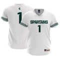 #1 Michigan State Spartans Lightweight Soccer Team Jersey - White product image 1, provided for visual reference and product
